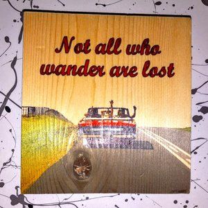 Neat Little Painted Wood Plaque